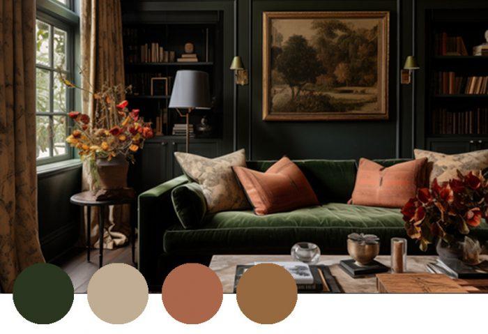 Choose a muted color palette with pops of ⁤color for a balanced ‍vintage living‌ room