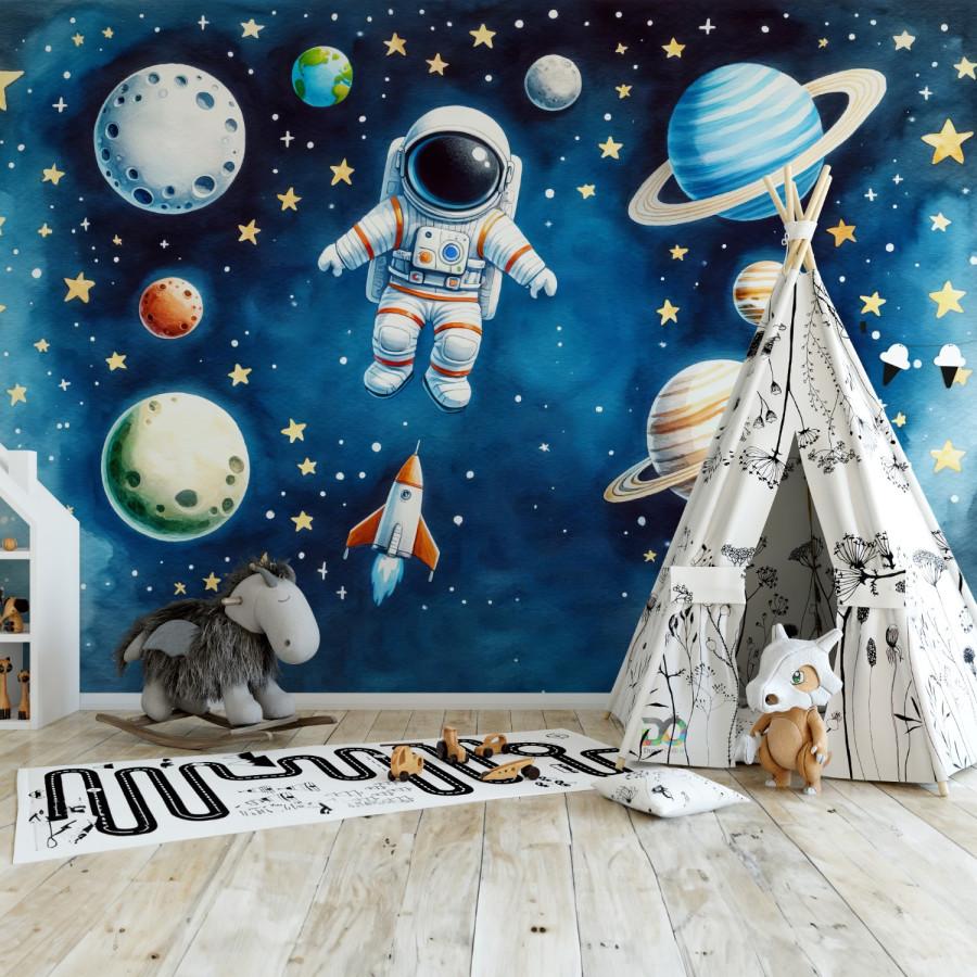 Space Explorer Nursery ‌with rockets, planets, and cosmic ​adventures