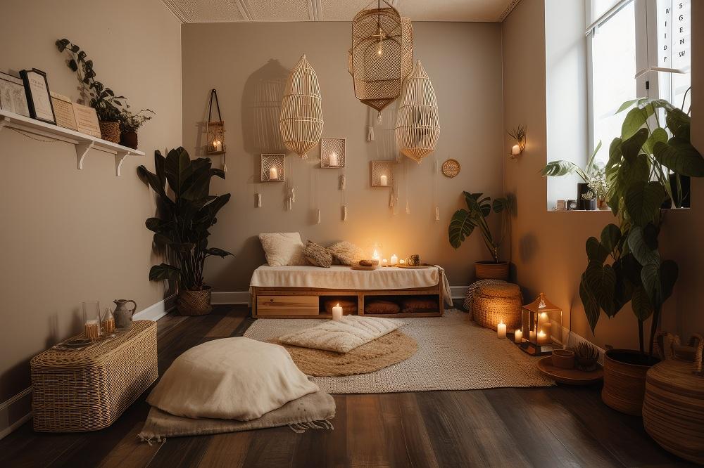 Incorporate a meditation corner for mindfulness ⁢in your minimalist bedroom