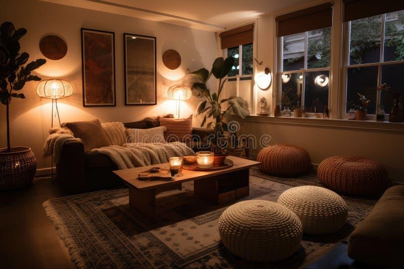 Warm lighting: Soft illumination sets the mood in your interior design