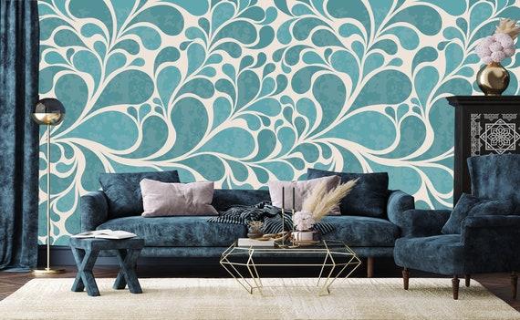 Use ‌geometric patterns to energize your blue living room⁣ decor