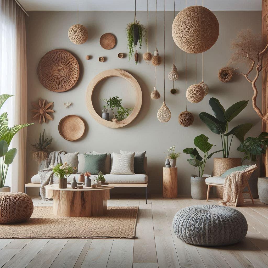 Use ceramic pots for plants to ⁢enhance the organic feel of your earthy living room