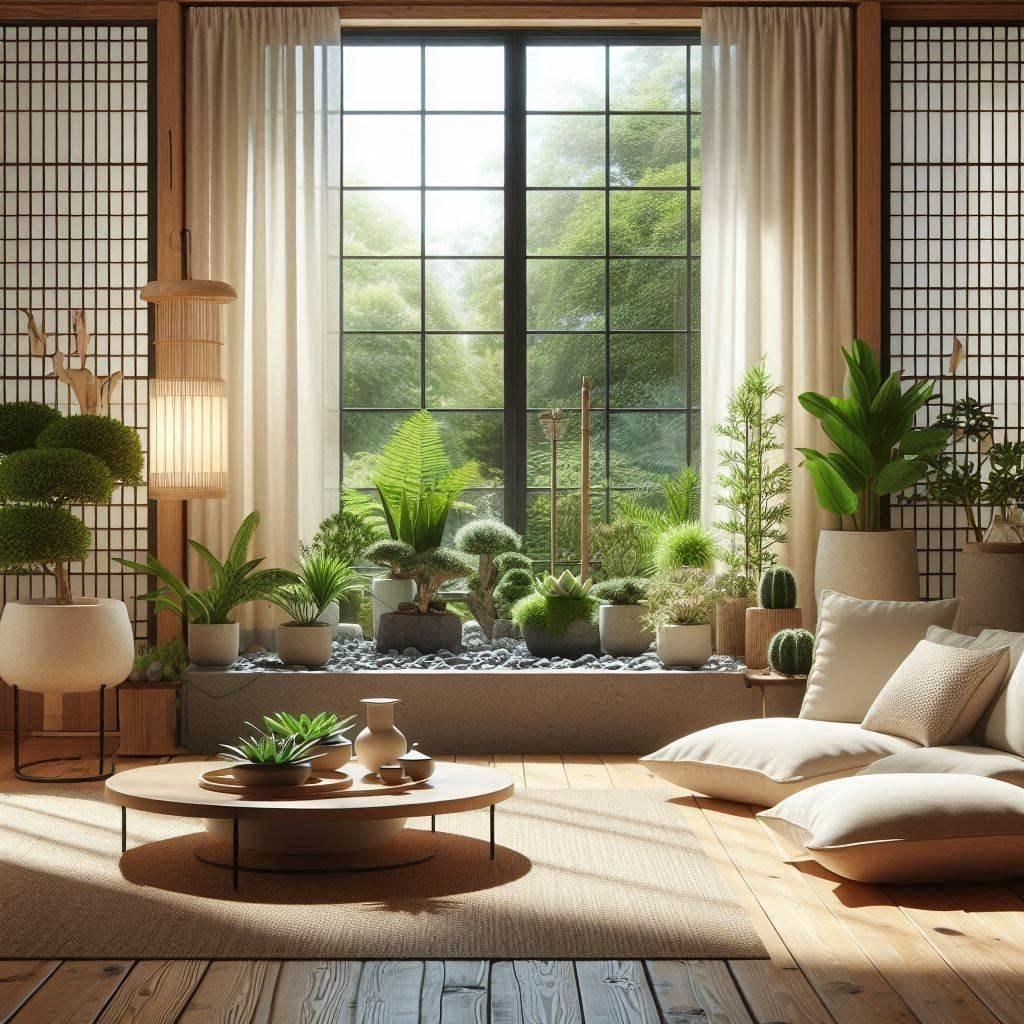 Zen ‌Living Room: A calming retreat designed‍ for relaxation⁤ and mindfulness