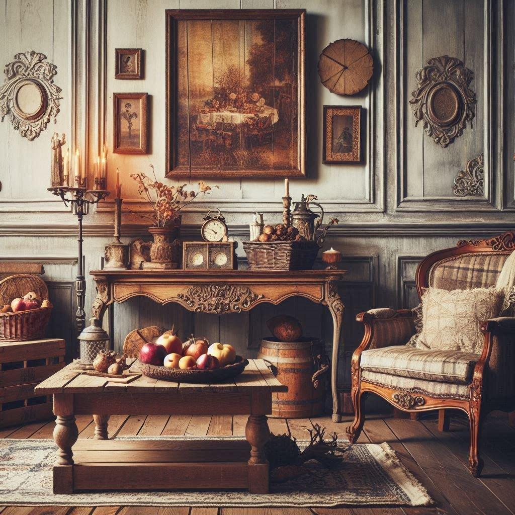 Incorporate vintage elements to add character ‍to your living room space