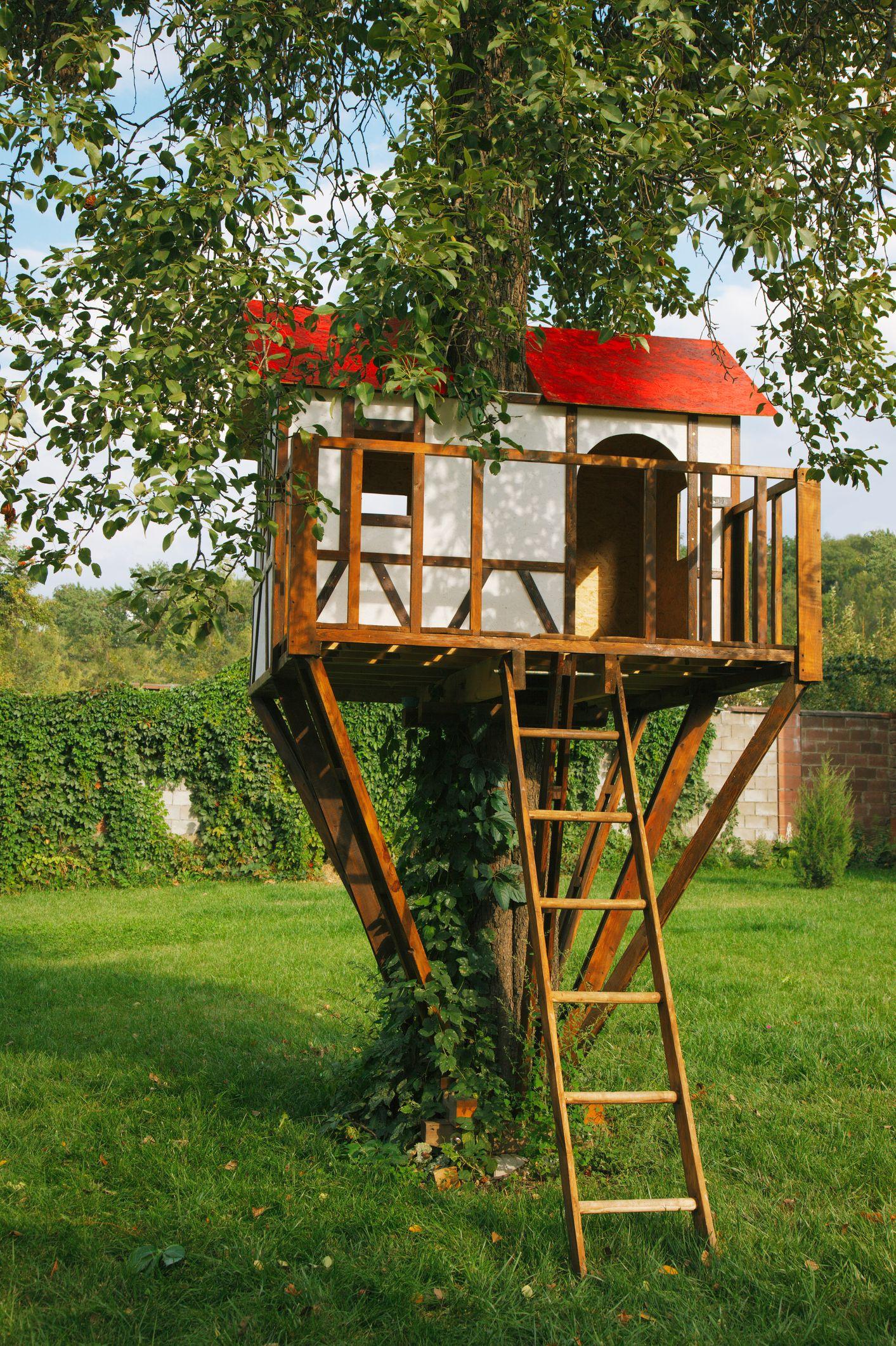 Construct a⁤ treehouse ​for kids in your backyard