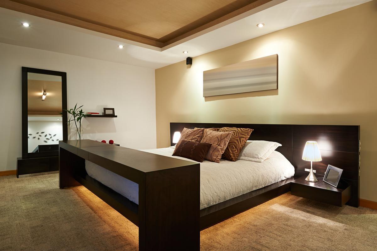 Tech-Savvy Bedroom: Integrate smart home features for modern convenience and comfort