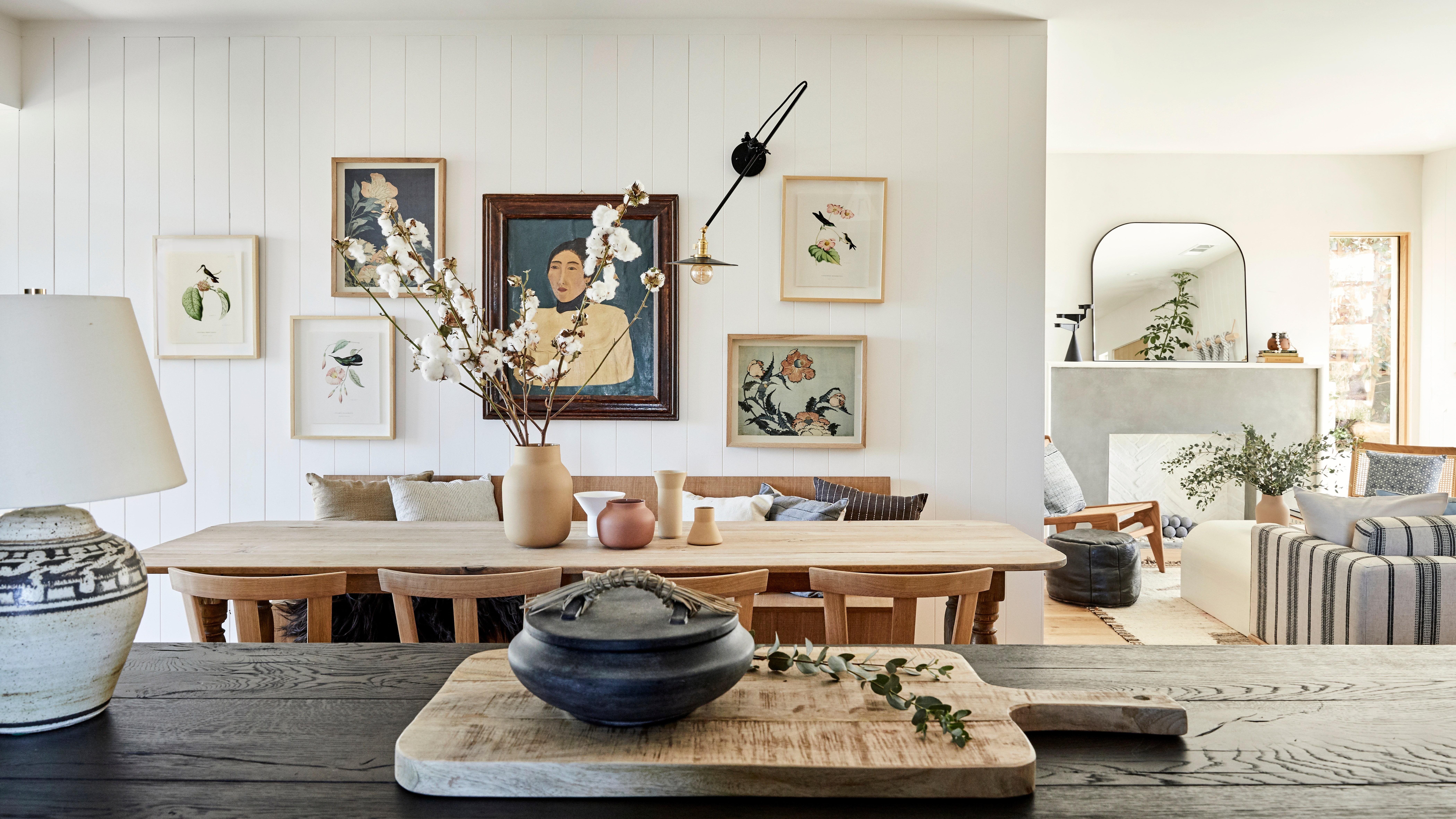 Asian-Inspired Living Room: Incorporate elements of nature and elegant simplicity