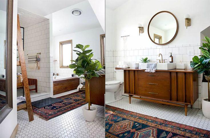 Mix‍ and ⁣match patterns for visual intrigue in your ⁣boho bathroom