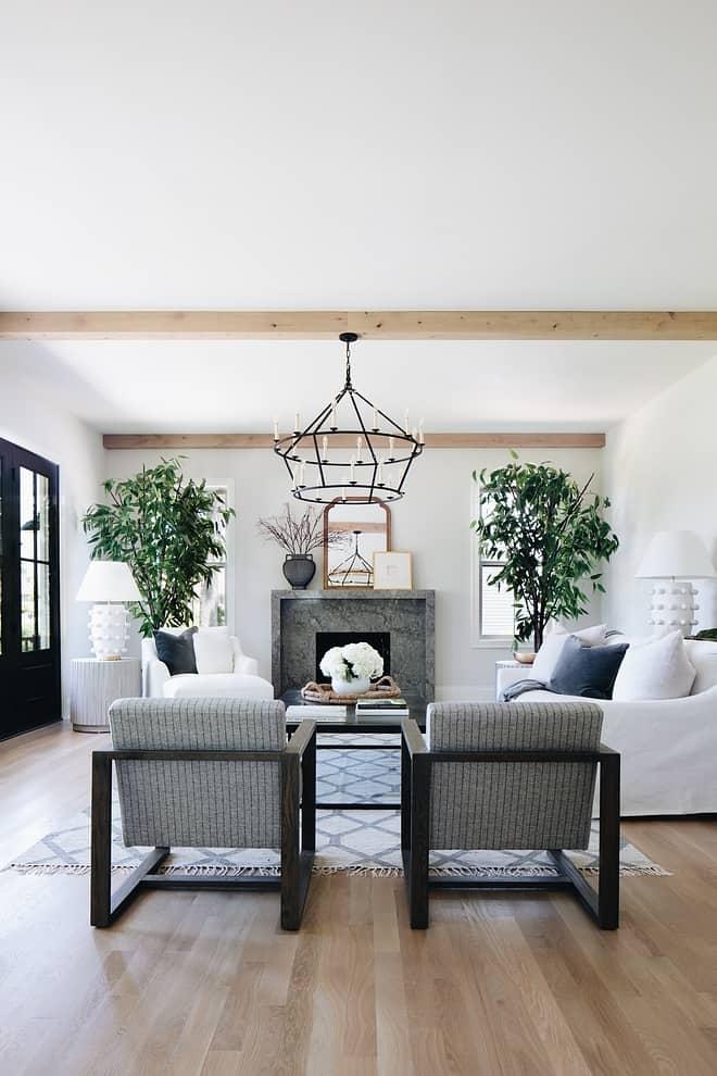 A fireplace doubles as a cozy focal point in your ⁣living room