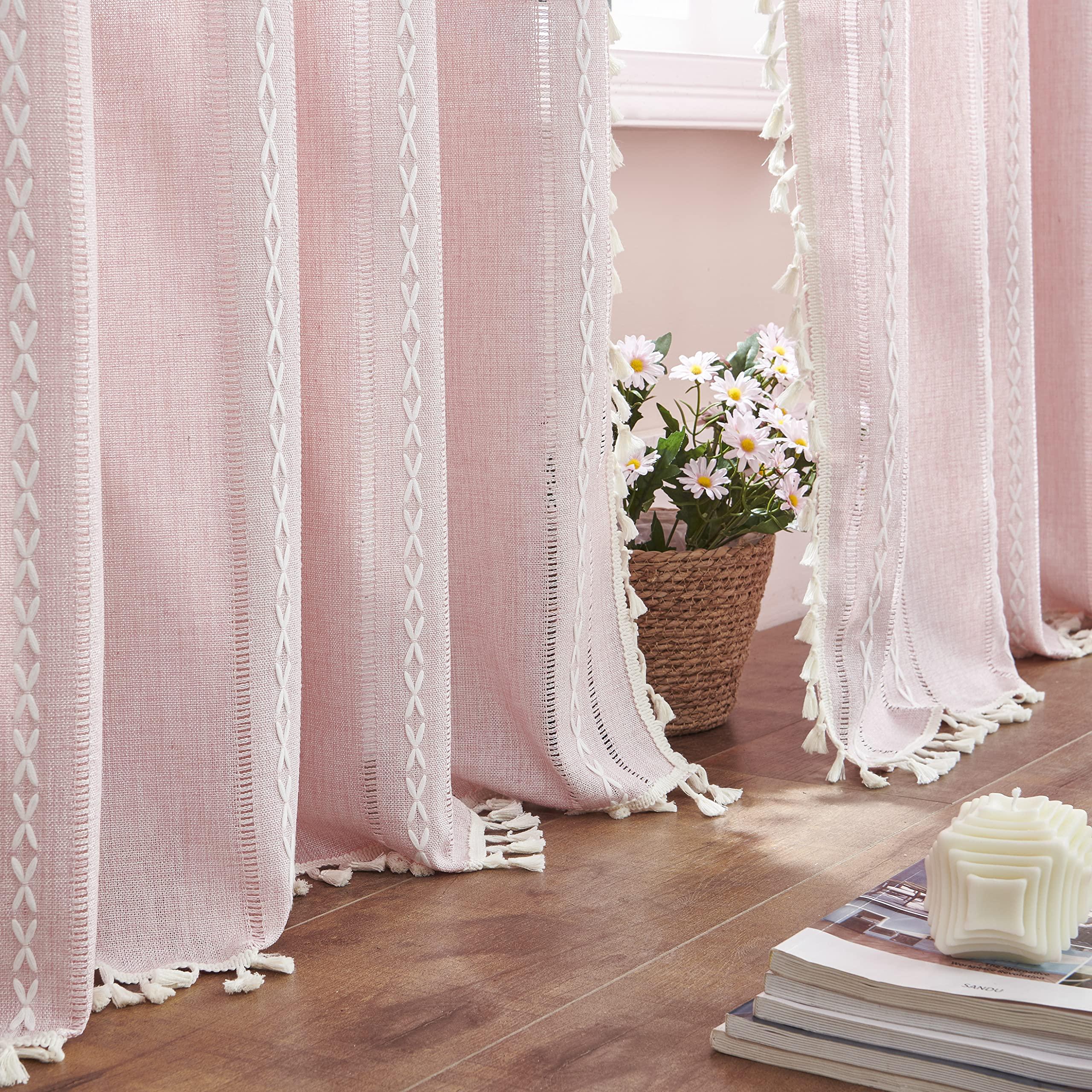 Incorporate light-filtering curtains for an airy vibe in your small nursery