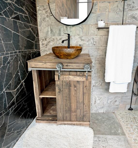 Distressed cabinetry provides ⁢character and ​charm⁤ in⁤ any ⁤Farmhouse Bathroom design