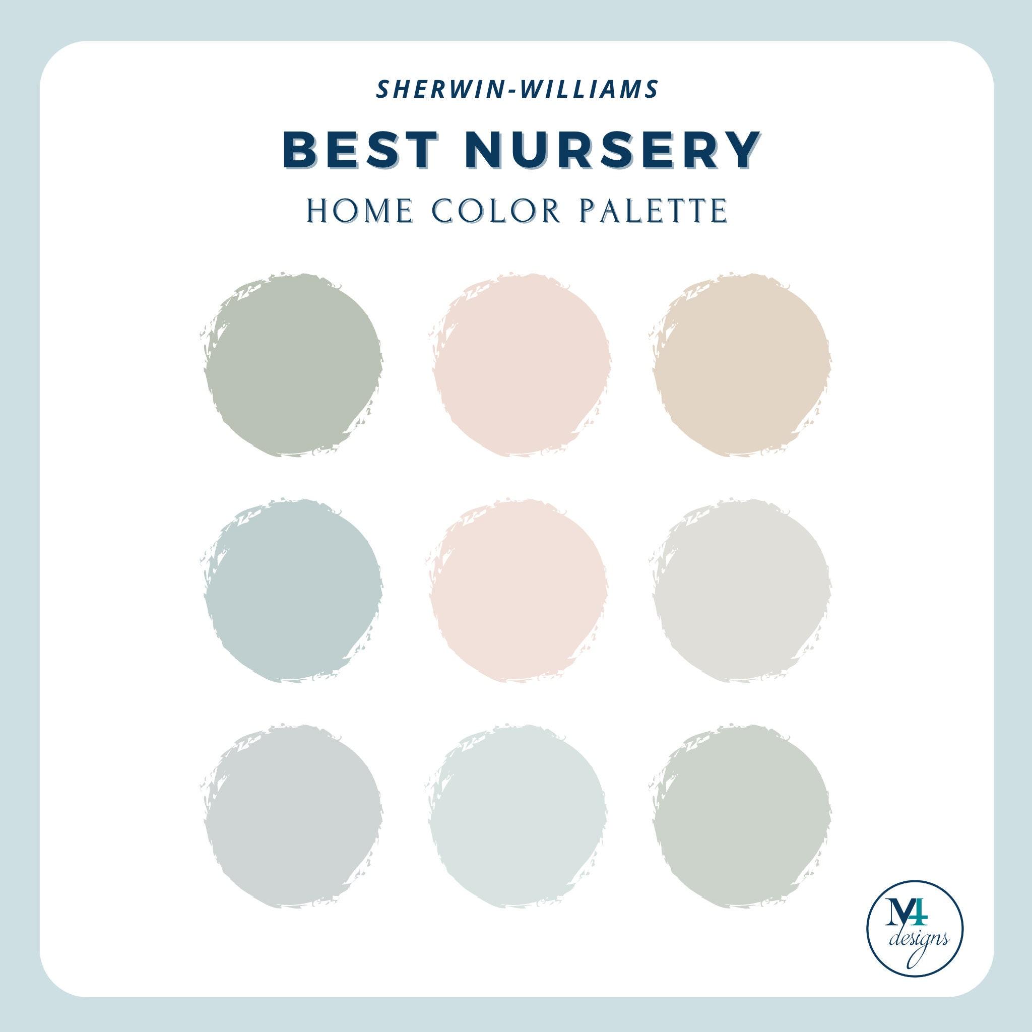 Choose a soothing color palette for your small nursery