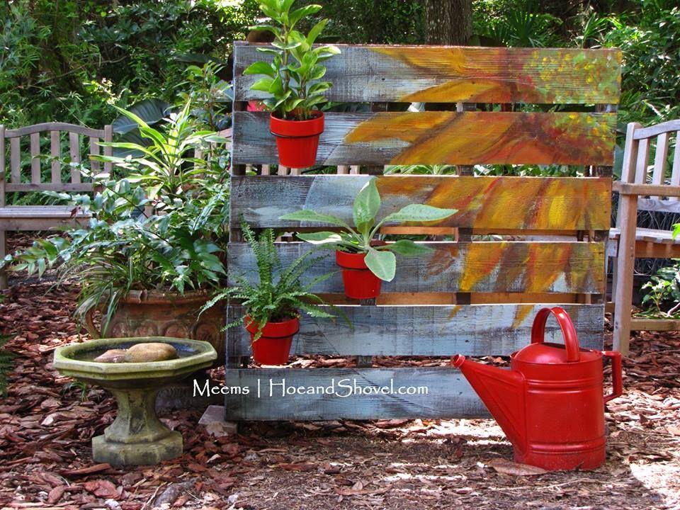 Vibrant Pallet ⁤Garden Paintings Decorate Your⁤ Space