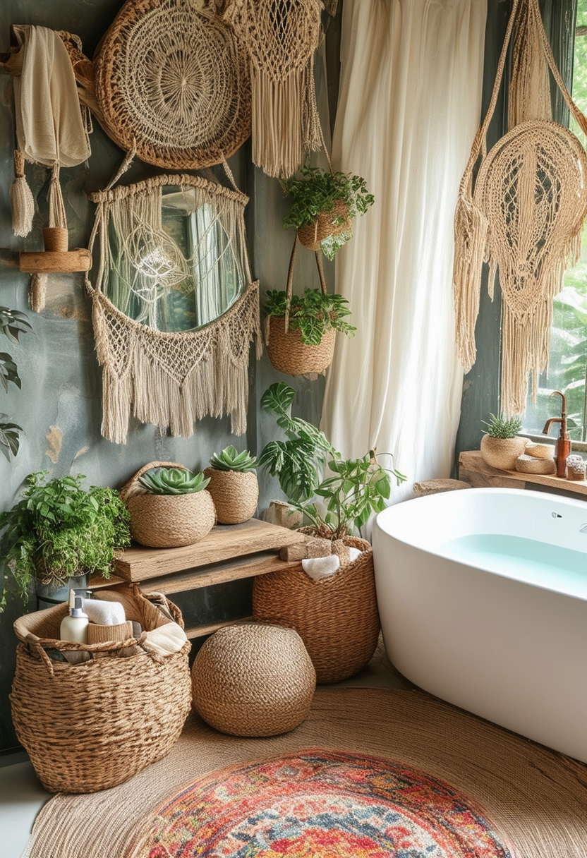 24 Boho Bathroom Ideas to Elevate Your Serenity Space