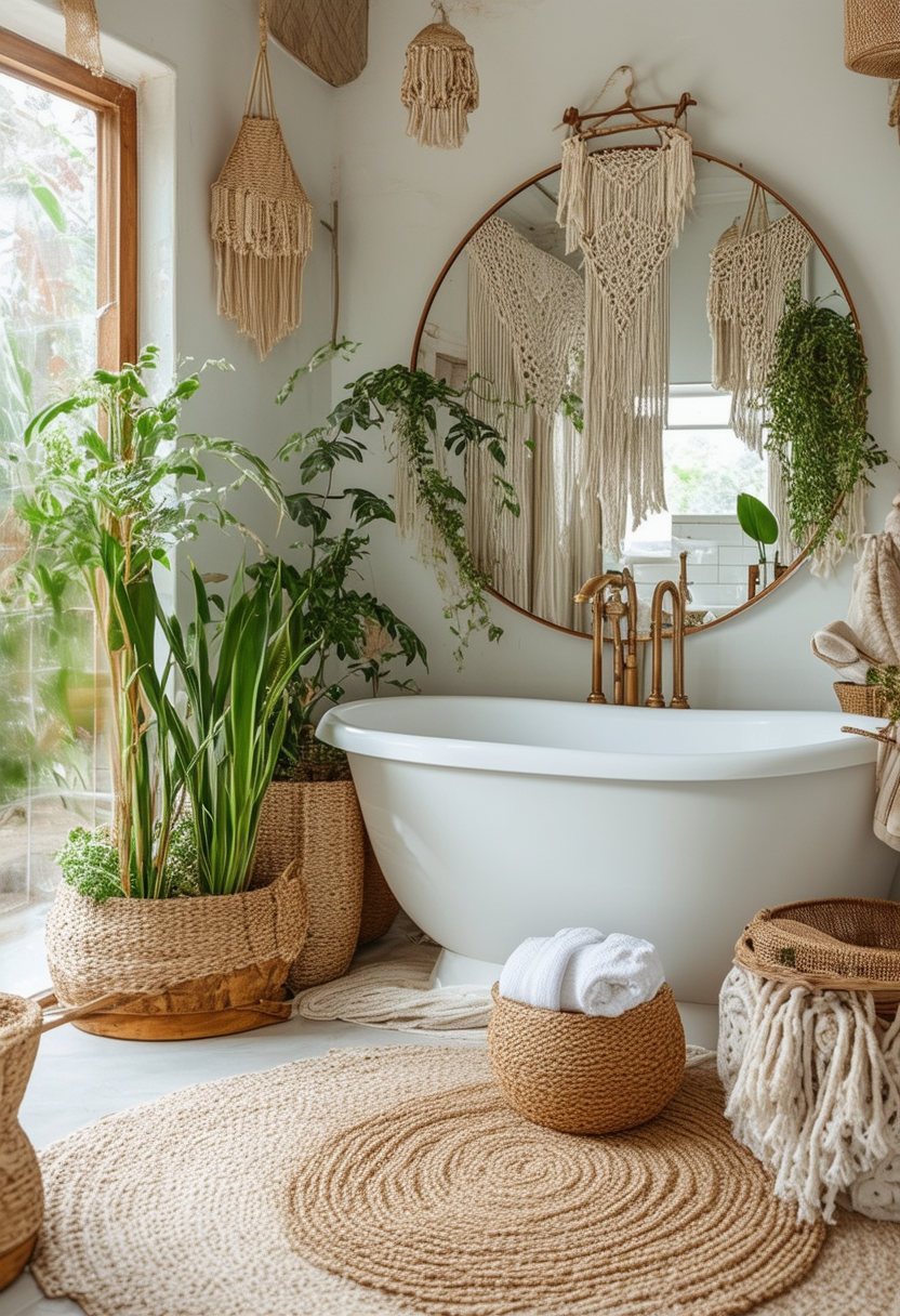 24 Boho Bathroom Ideas to Elevate Your Space Naturally