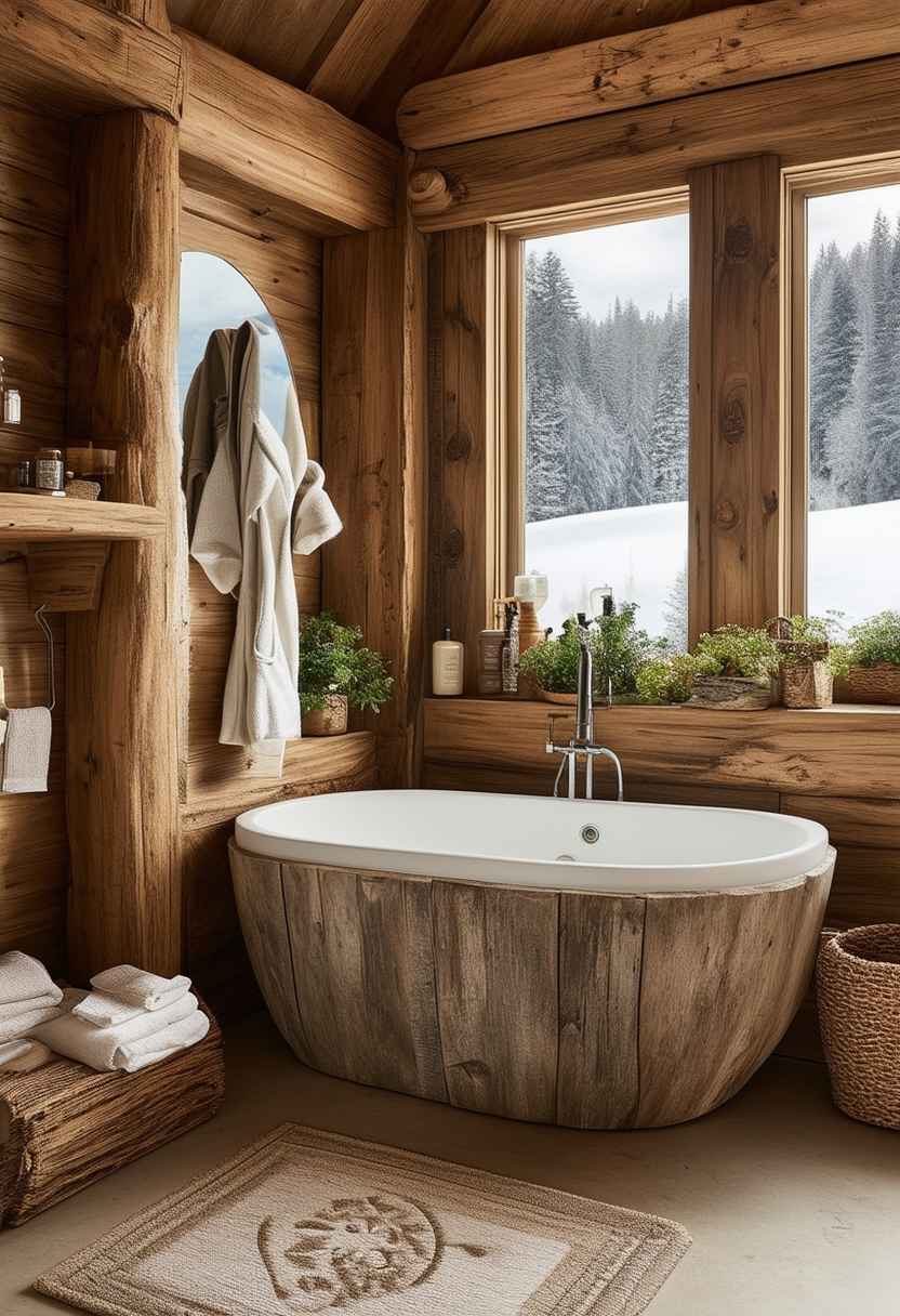 24 Charming Chalet Bathroom Ideas for a Cozy Retreat