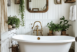 24 Charming Ideas to Elevate Your Farmhouse Bathroom Style