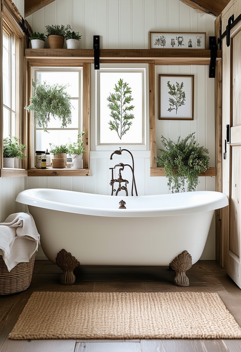 Charming Touches for Your Dream Farmhouse Bathroom