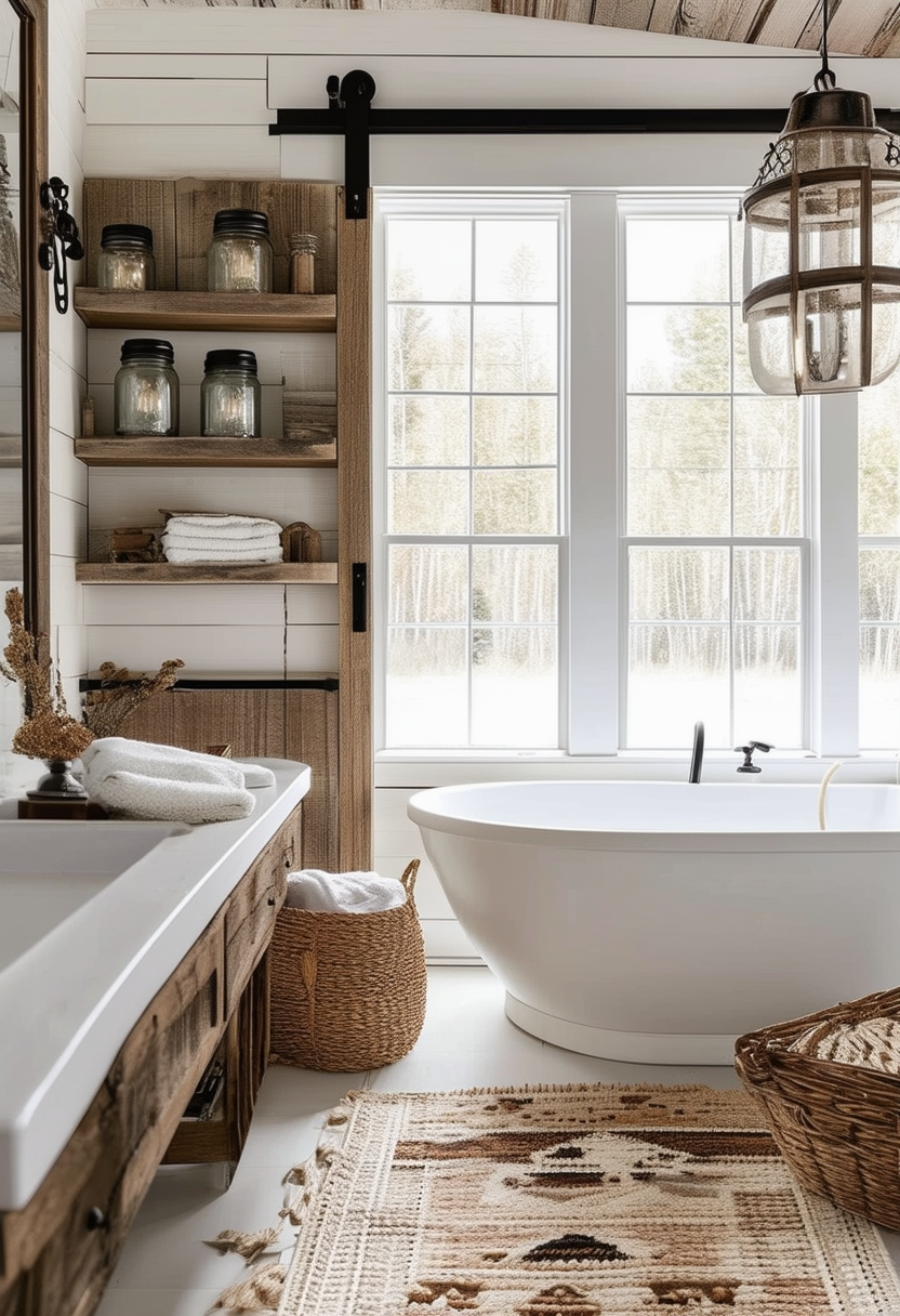 24 Farmhouse Bathroom Ideas to Inspire Your Rustic Retreat