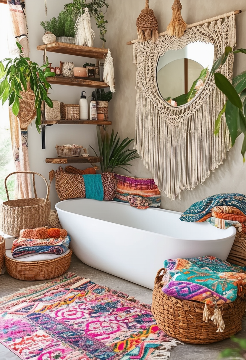 24 Inspiring Boho Bathroom Ideas for a Chic Retreat