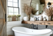 24 Inspiring Elements to Elevate Your Farmhouse Bathroom