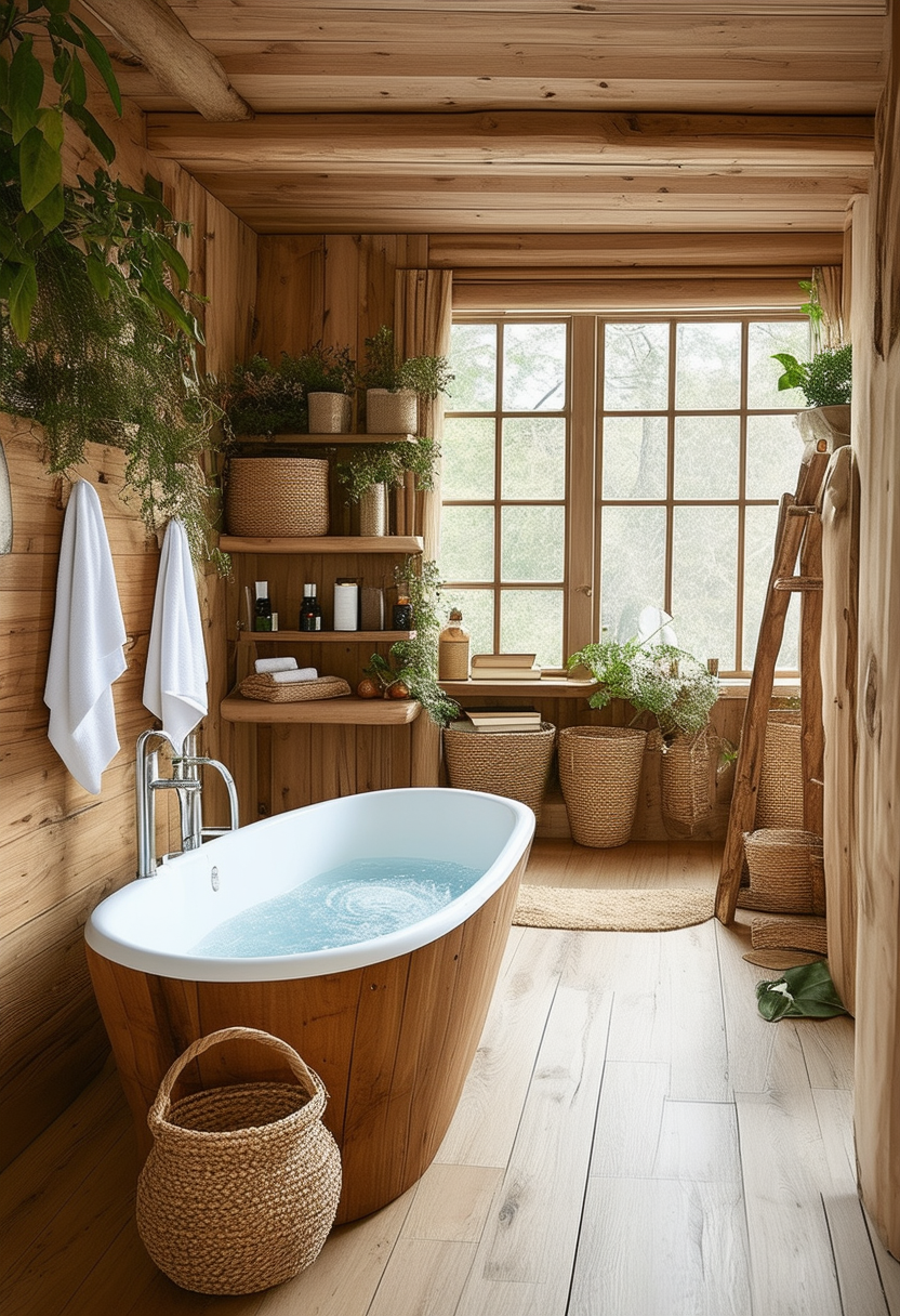 24 Inspiring Ideas for a Cozy Wooden Bathroom Retreat