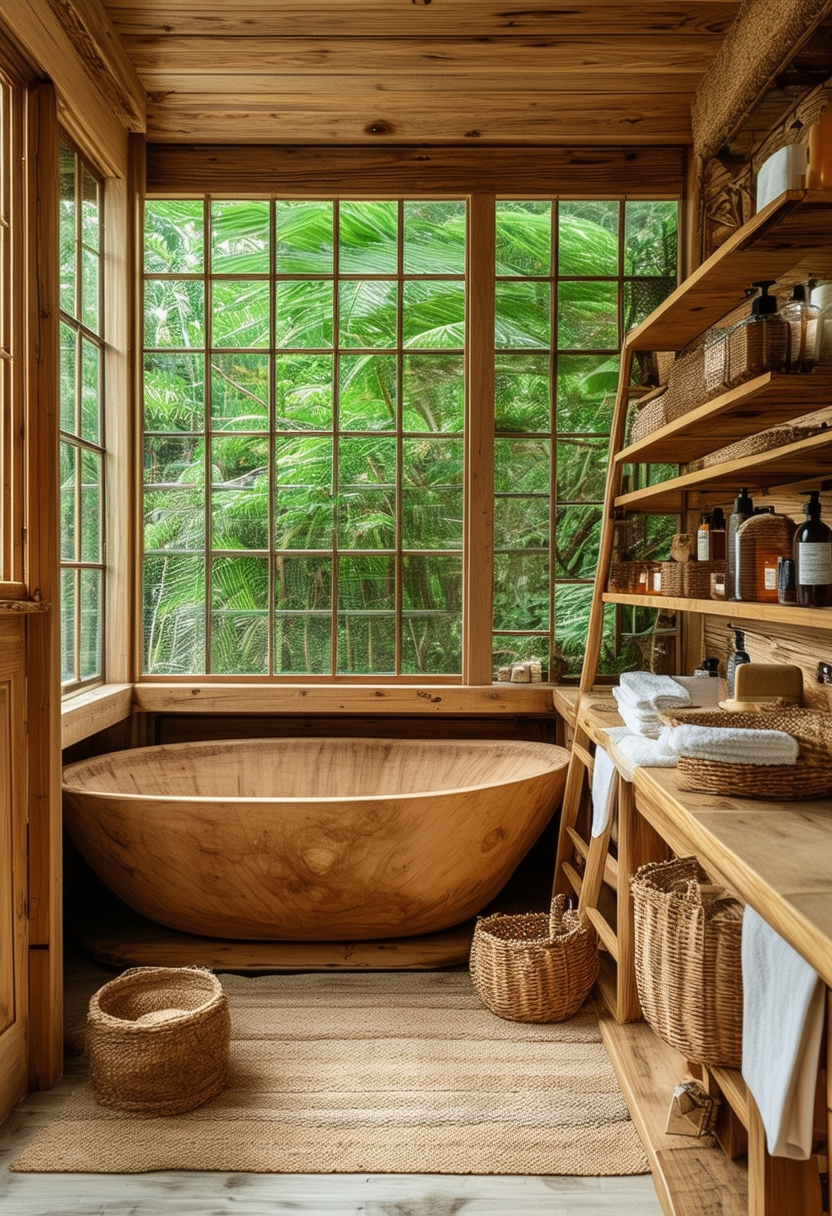 24 Inspiring Ideas for a Stunning Wooden Bathroom Retreat