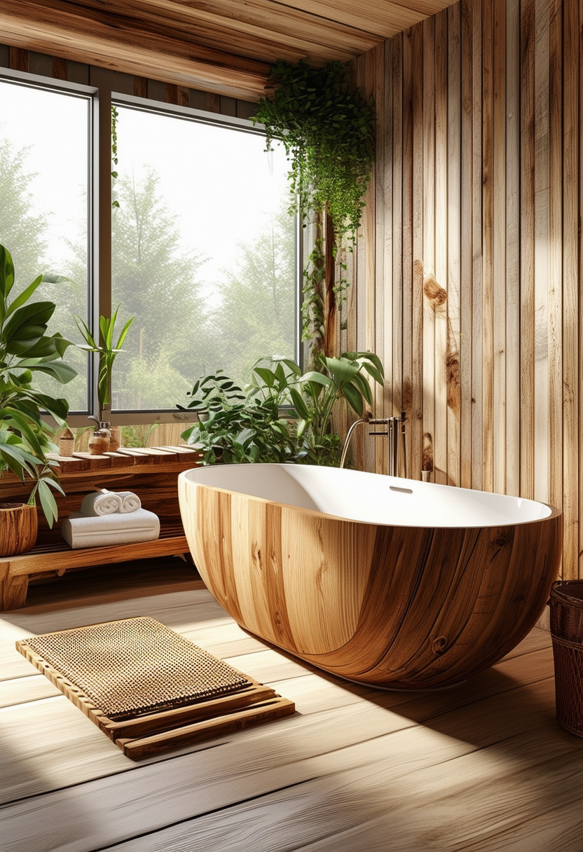 Inspiring Ideas for a Stylish Wooden Bathroom Oasis