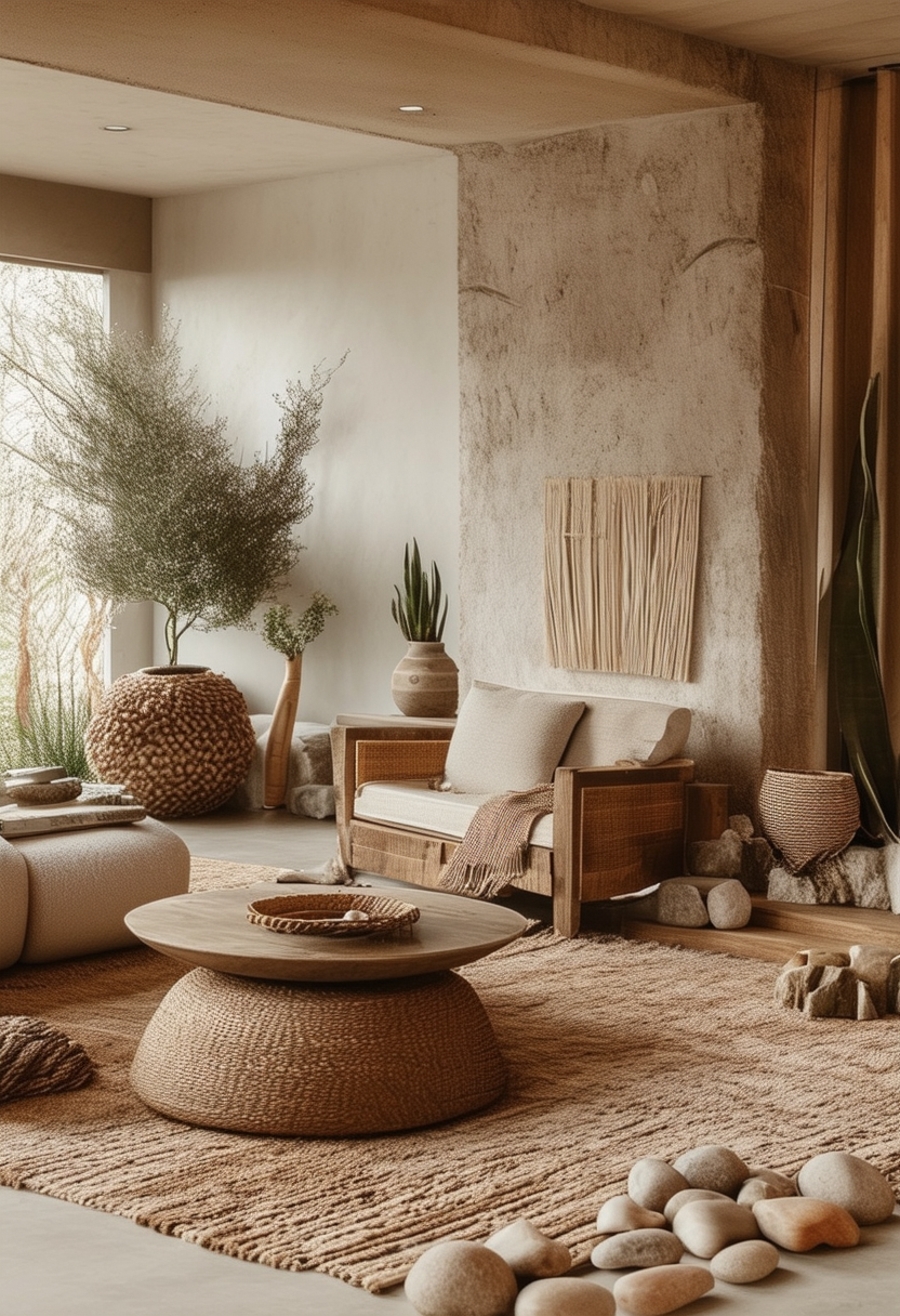 24 Inspiring Ideas for an Earthy Living Room Environment