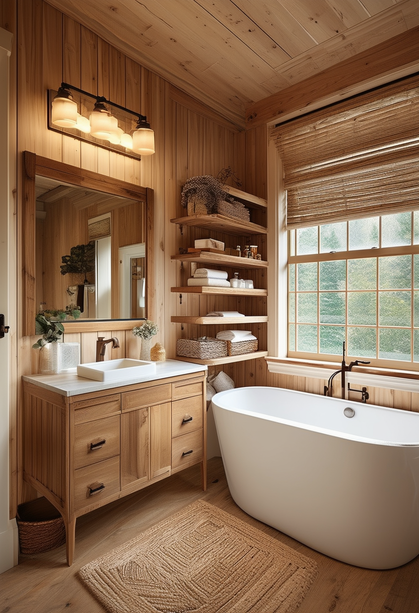 24 Inspiring Ideas to Transform Your Bathroom with Wood