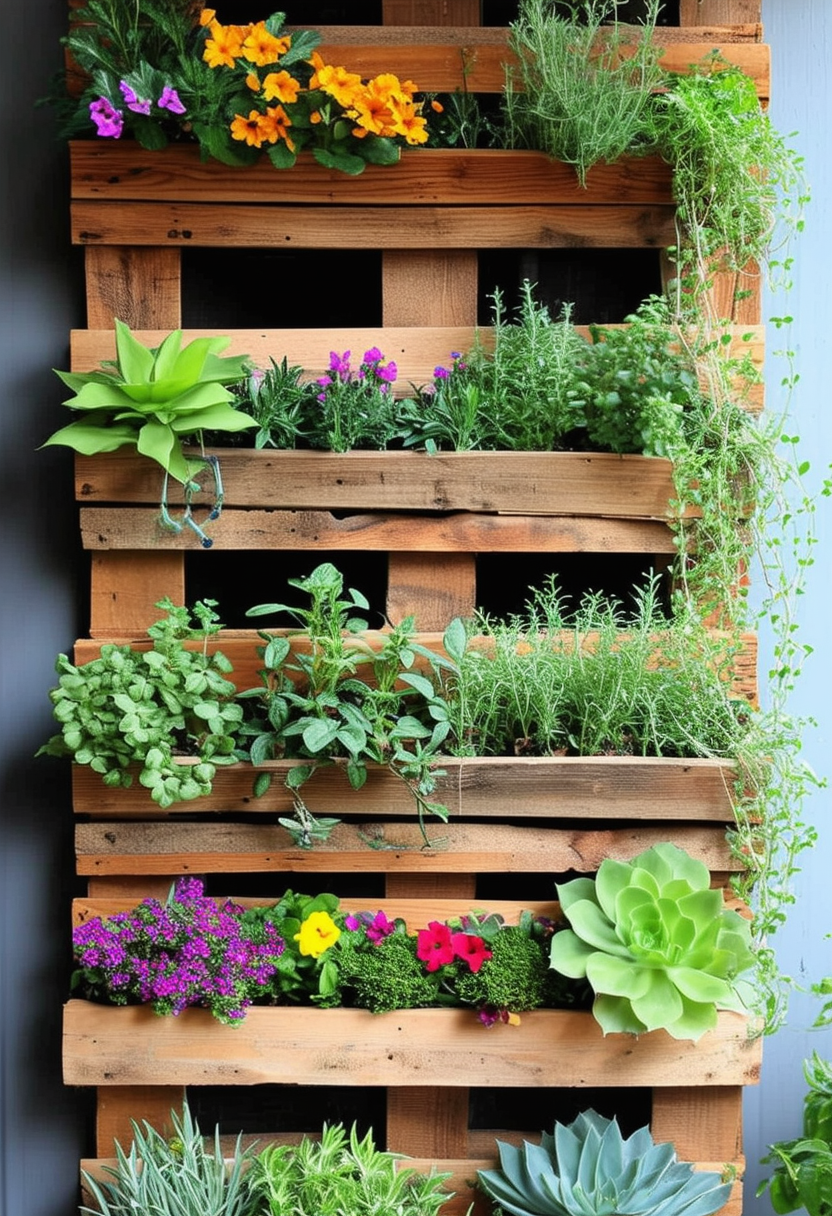 24 Inspiring Pallet Garden Design Ideas for Your Space