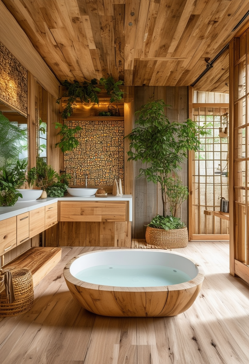 24 Stunning Wooden Bathroom Ideas for a Natural Retreat