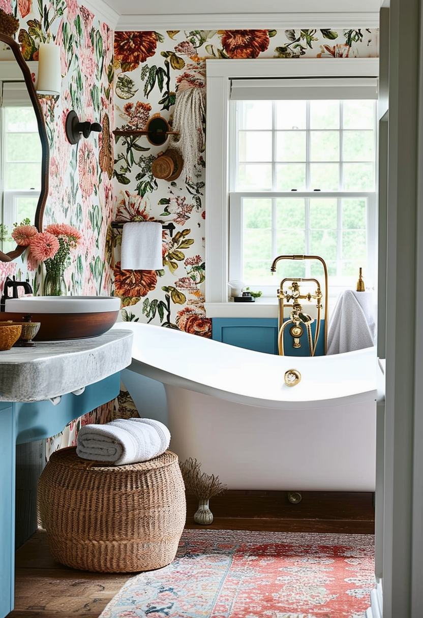 24 Unique Ideas to Create Your Own Eclectic Bathroom Oasis