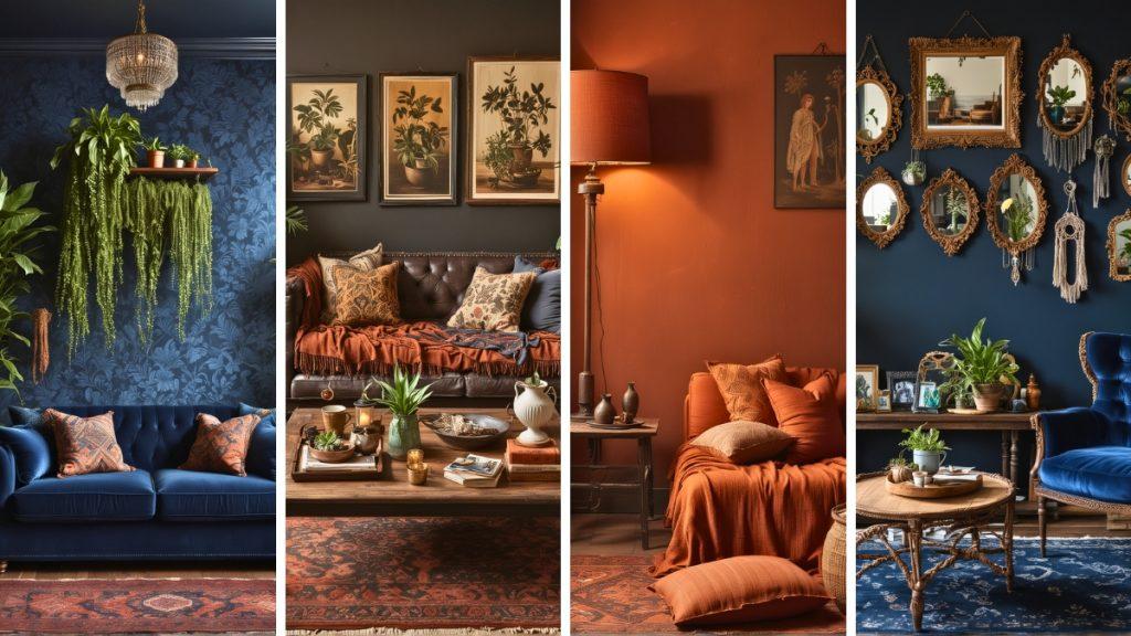 Choose a ​bold statement wall color to‌ define your Boho Living Rooms ​character