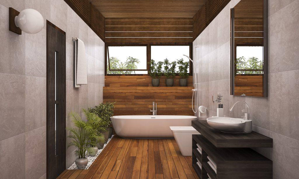 Use sustainable materials to craft⁣ a⁣ modern wooden ‌bathroom⁢ that’s eco-friendly