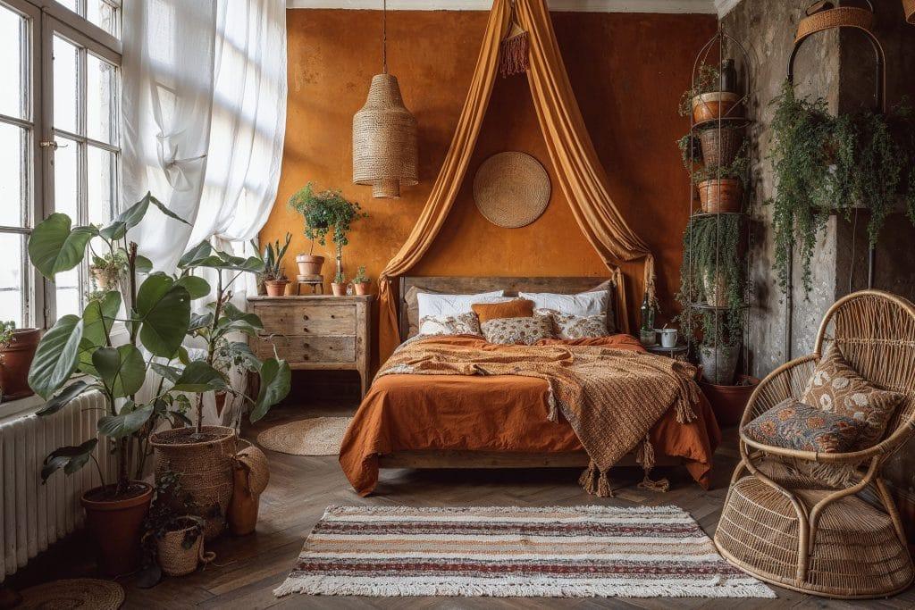 The⁣ bohemian bedroom trend adds ⁣warmth‍ with layers of‍ textures and vibrant colors