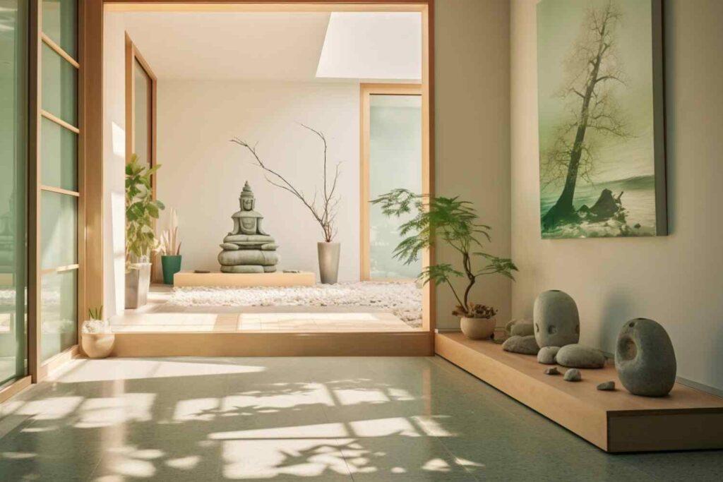 Zen Living Room: Create a tranquil oasis with calming colors and textures