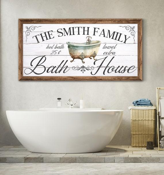 Customize your farmhouse bathroom with personalized decor that reflects your unique style