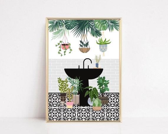 Use botanical‍ prints⁤ to enhance the natural theme of your boho bathroom