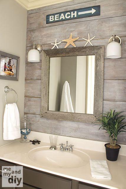 Showcase ⁣driftwood ⁤for a ⁣beachy vibe in your boho bathroom