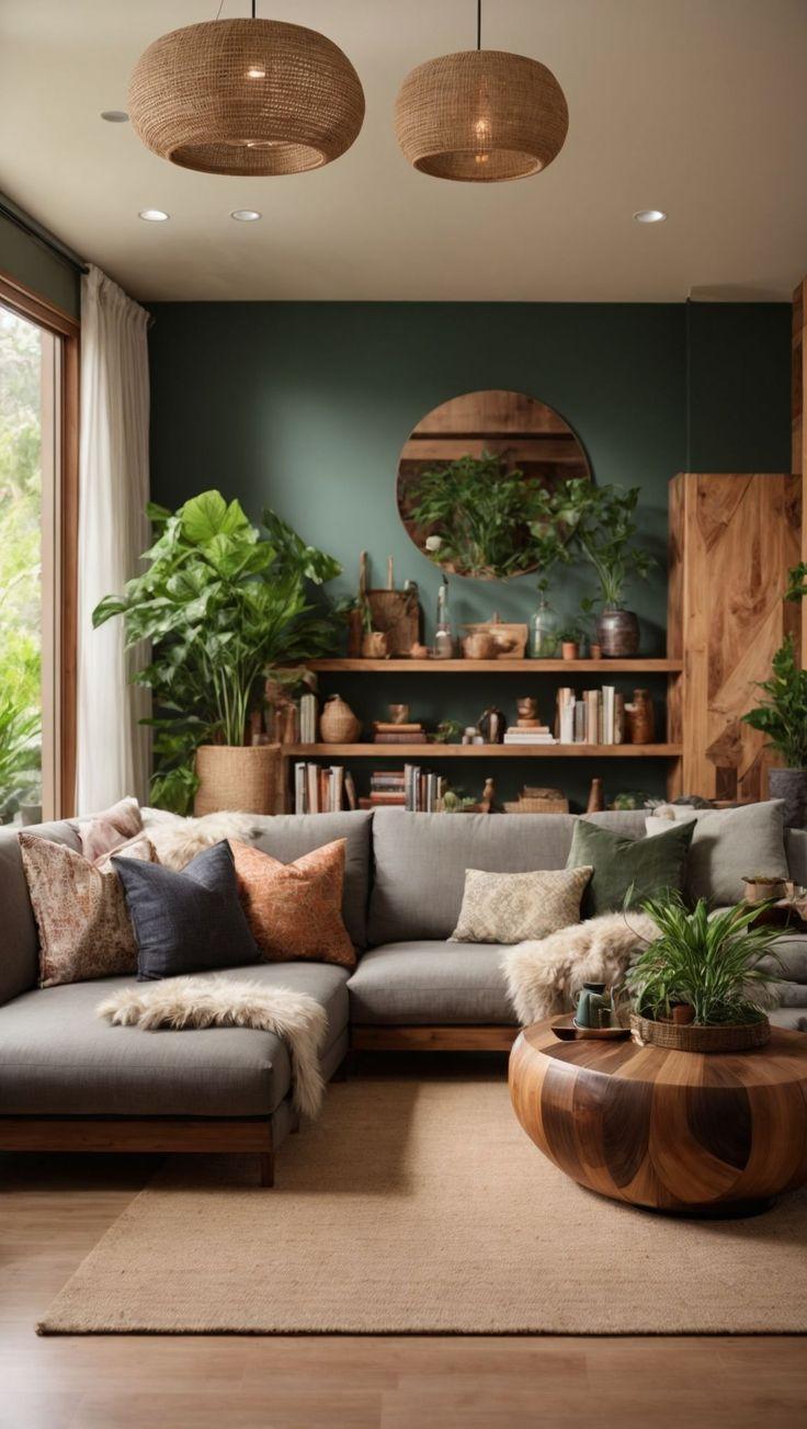 Incorporate⁤ potted plants to bring life⁣ and freshness to your‍ Earthy Living Room