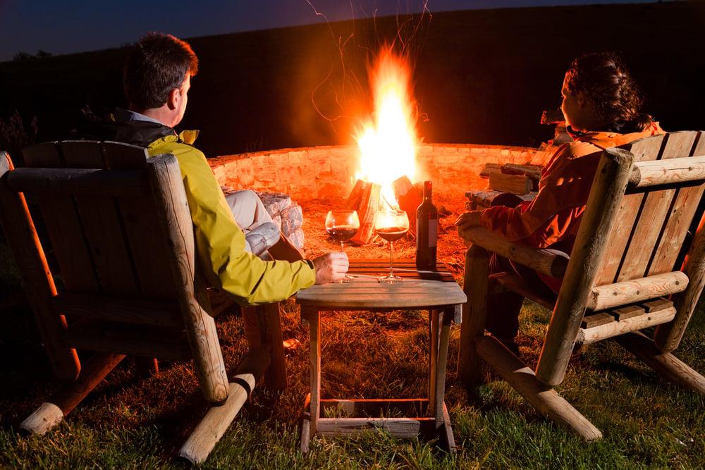 Cozy fire pit for enchanting evenings in your backyard