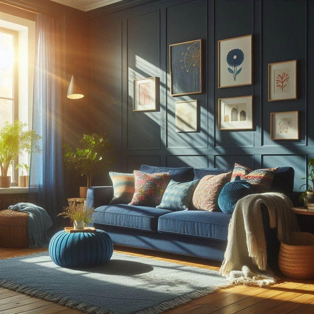 Choose a statement blue ‌sofa as a focal point⁤ in your ⁤living room