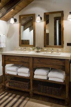 Ensure ample storage for a clutter-free Chalet Bathroom‍ experience