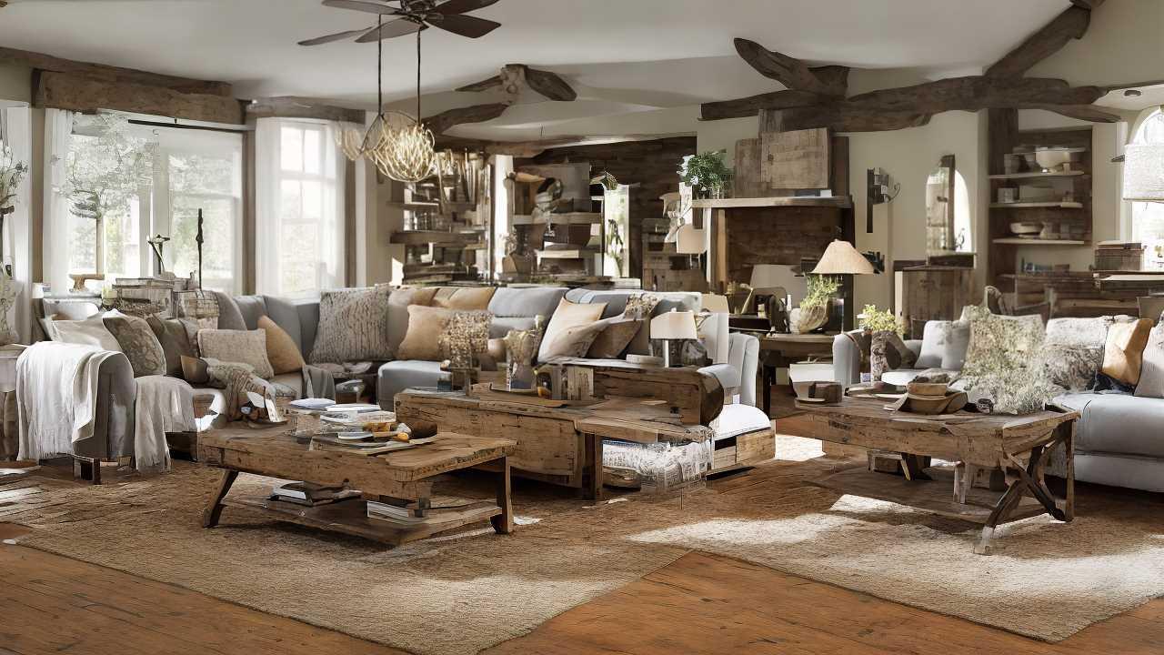 Use⁢ reclaimed wood furniture to add rustic charm ⁢to ⁣your ⁢earthy ‍living room