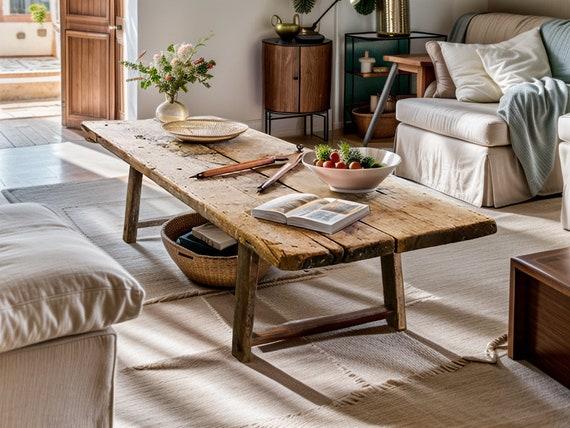 Feature a reclaimed ‍wood coffee table for ⁤a rustic⁤ centerpiece ⁢in your earthy living room