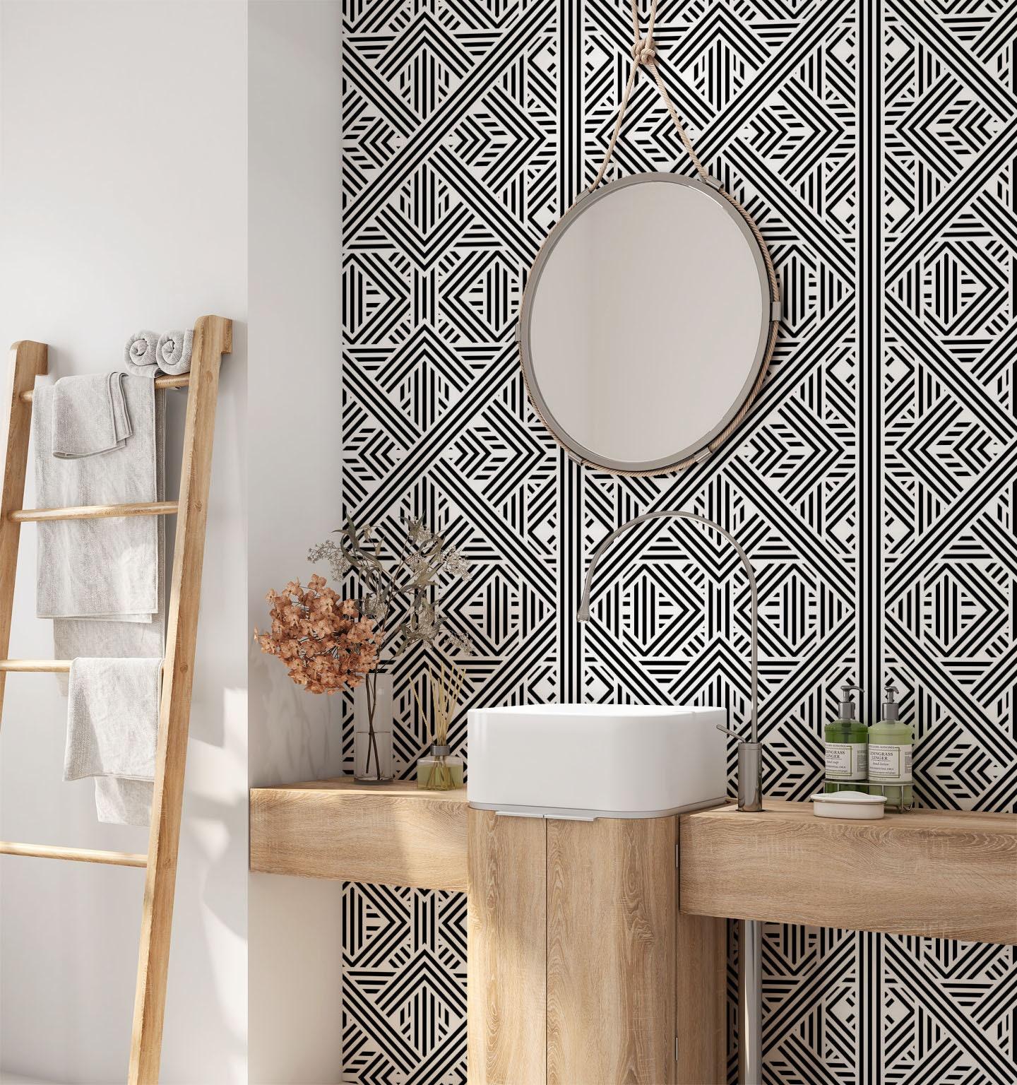 Use bold, patterned wallpaper to transform⁢ your eclectic ⁢bathrooms atmosphere