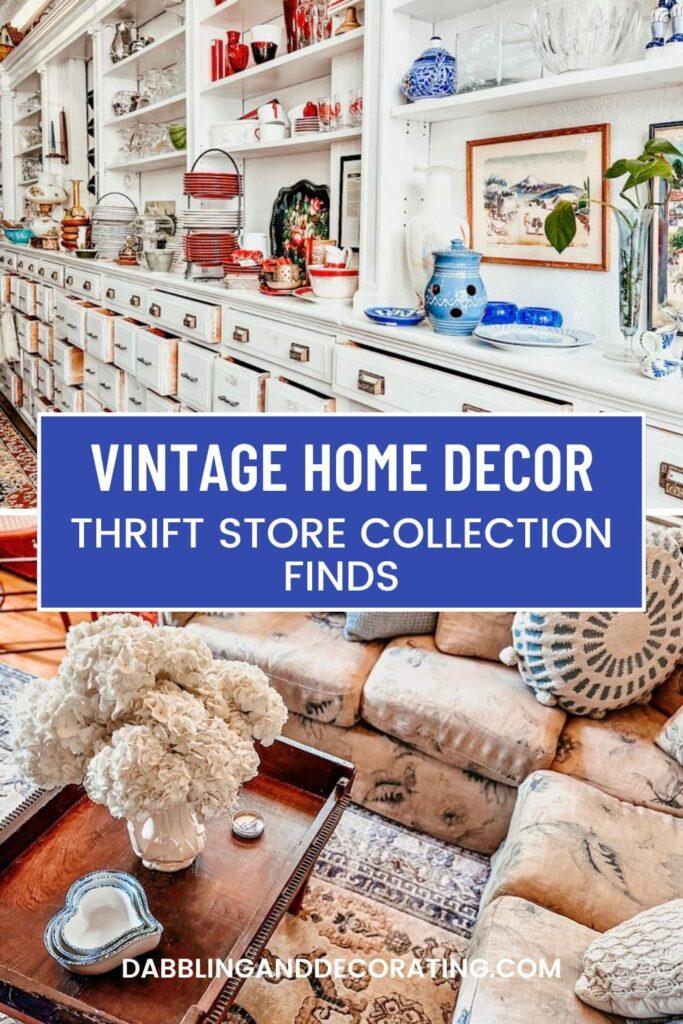 Add vintage‍ thrift⁤ finds for⁣ character ‌in your ‌blue living room