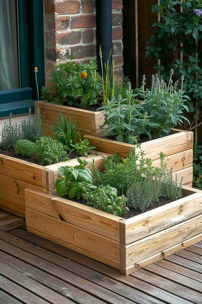 Transform a corner into a lush herb garden in your backyard