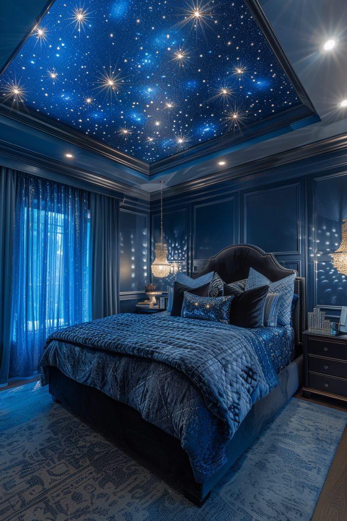 A⁢ celestial motif⁢ bedroom ⁤trend brings the night sky‌ indoors for⁢ a dreamy atmosphere